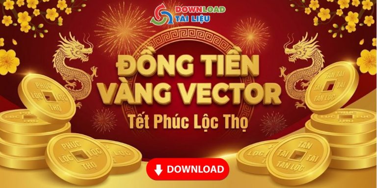 dong tien vang vector