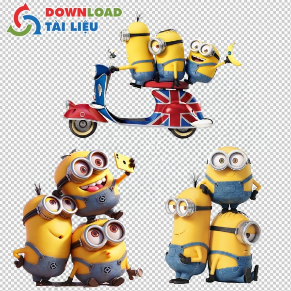 Mẫu vector minions trang trí góc học tập mầm non an toàn bản quyền