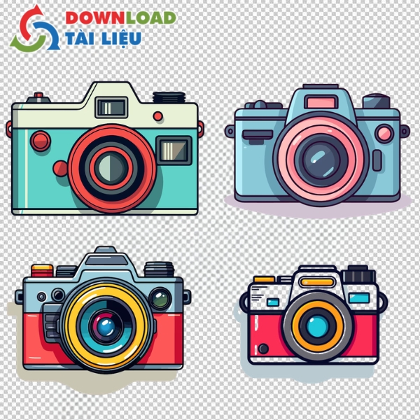 Mẫu biểu tượng ống kính lens máy ảnh trong bộ sưu tập camera vector