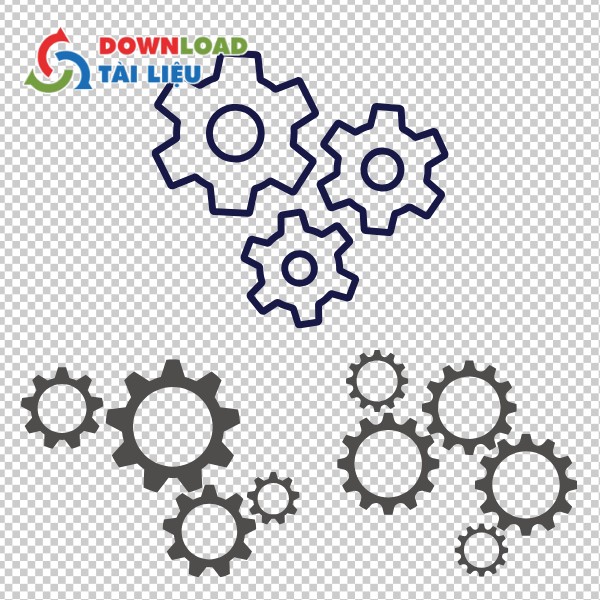 Mẫu bánh răng vector file SVG EPS tải miễn phí