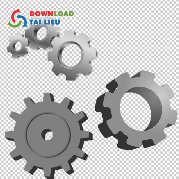 Mẫu bánh răng vector dùng cho thiết kế logo cơ khí