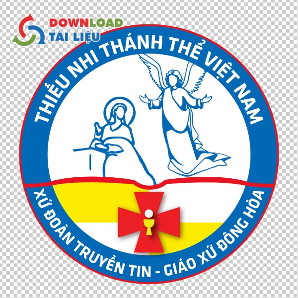 Mẫu logo thiếu nhi thánh thể svg không vỡ hình