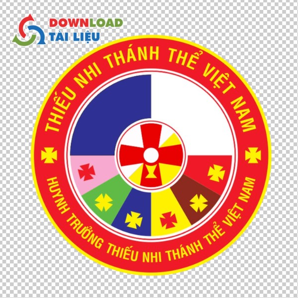 Mẫu logo công giáo thiếu nhi thánh thể hiện đại và sắc nét