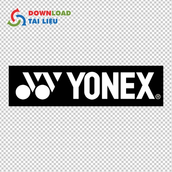 Mẫu logo yonex vector dập nổi trên nắp cán vợt