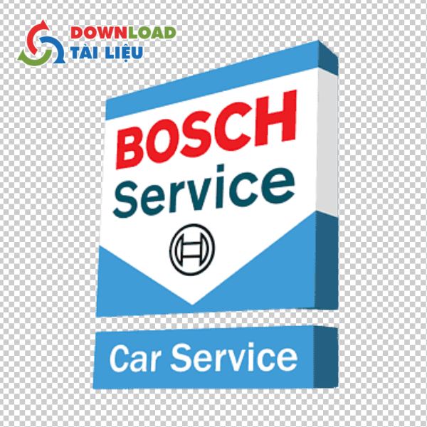 Mẫu bosch car service logo sắc nét không vỡ hình
