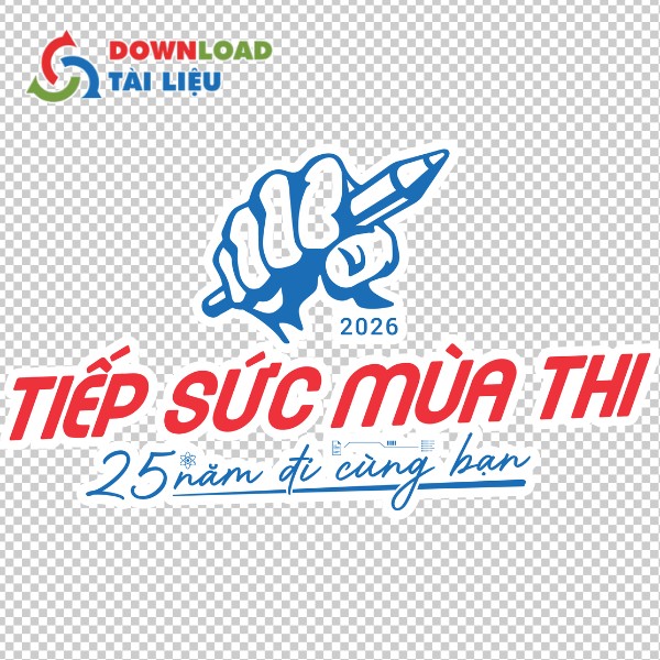 Mẫu logo Tiếp Sức Mùa Thi 2026 PNG tách nền trong suốt