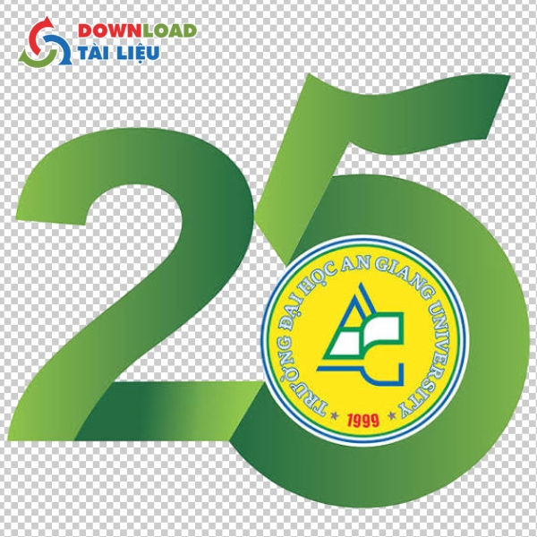 Logo Đại học An Giang kỉ niệm 25 năm thành lập