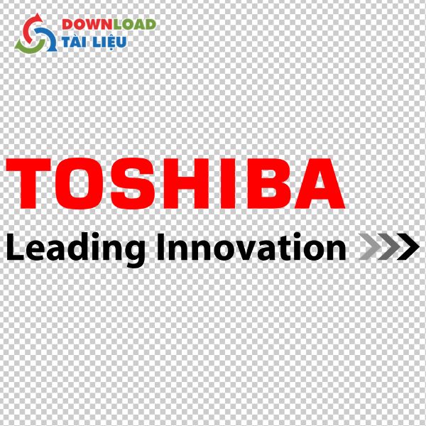 Mẫu thiết kế logo toshiba vector phông chữ Eurostile Bold