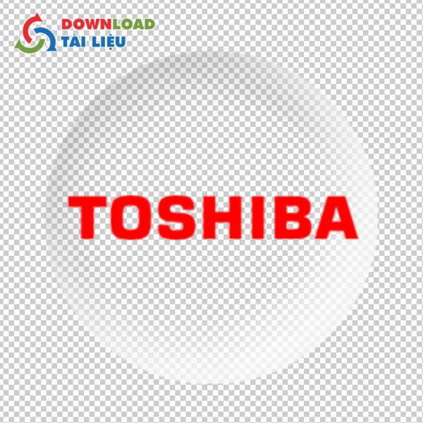Mẫu logo toshiba vector tách lớp trên Adobe Illustrator