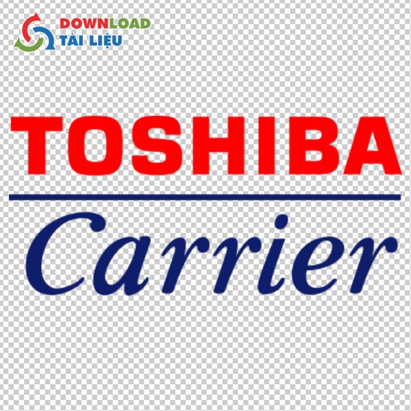 Mẫu logo toshiba vector carrier đẹp