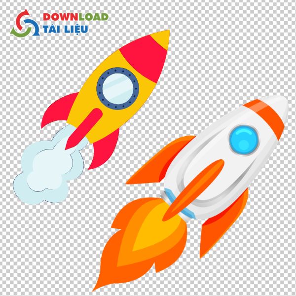 Mẫu hình ảnh tên lửa vector trên nền trong suốt PNG