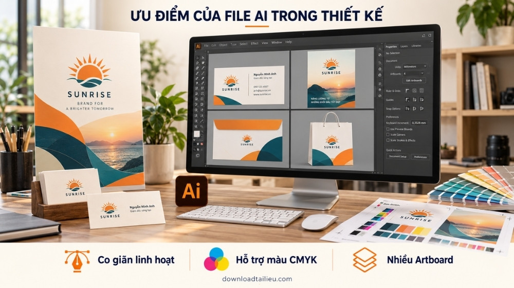 Ưu điểm của file AI trong thiết kế